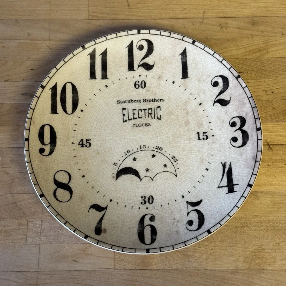 Pottery Barn Vintage Clock Face 8.25